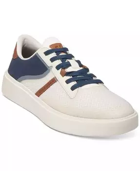 Мужские кроссовки Grand Crosscourt Winner на шнуровке смешанной техники Cole Haan, белый
