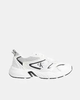 Мужские кроссовки из кожи и замши Calvin Klein Jeans, белый