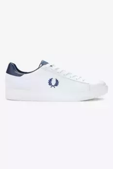 Мужские кроссовки Spencer Mesh/Leather Logo на шнуровке Fred Perry, белый