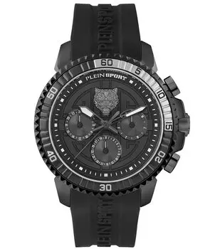Мужские кварцевые часы с хронографом Philipp Plein Powerlift из бронзы, серый