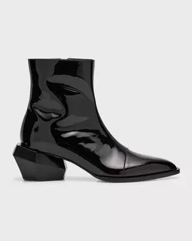 Мужские лакированные ботильоны Billy Balmain, цвет Black