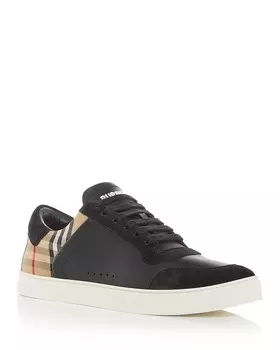 Мужские низкие кеды Burberry Stevie, черный