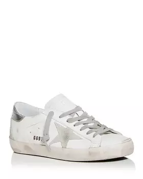 Мужские низкие кеды Golden Goose Deluxe Brand Super-Star, белый