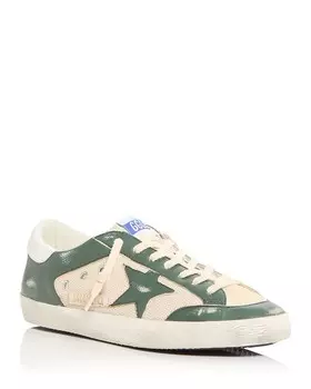 Мужские низкие кеды Golden Goose Super-Star, зеленый