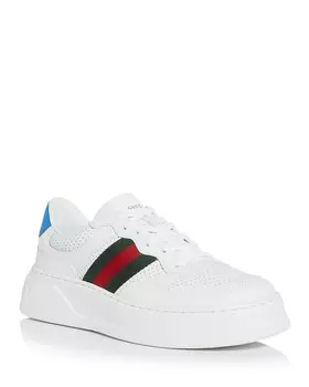 Мужские низкие кроссовки Signature Web Gucci