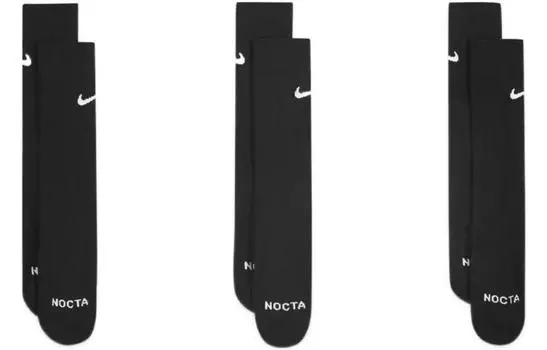 Мужские носки Nike до середины икры, цвет 3 Pack (Black)
