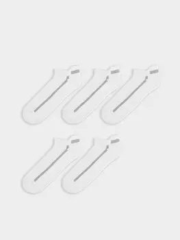 Мужские носки-пинетки с рисунком, 5 пар носков LCW ACCESSORIES, белый