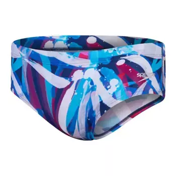 Мужские плавки для плавания 13.5 см Club Training Allover Brief Speedo, небесно-голубой