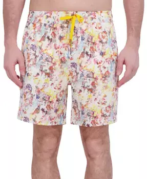 Мужские плавки Drew с цветочным принтом на завязках, 7" Robert Graham, розовый