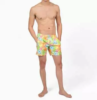 Мужские плавки Happy Hula желтого цвета Rugged Butts