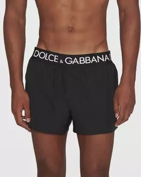 Мужские плавки с логотипом на поясе Dolce&Gabbana