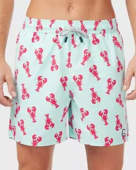 Мужские плавки с принтом лобстера Tom & Teddy, цвет Light Blue Berry
