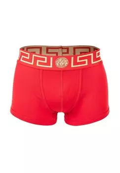 Мужские плавки - ТОПЕКА, шорты-боксеры, хлопок стрейч, однотонные VERSACE, красный