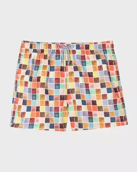 Мужские плавки в клетку Paul Smith, цвет Multi