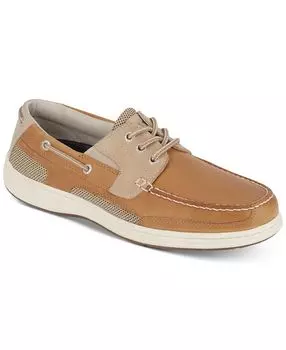 Мужские кожаные топсайдеры NeverWet Dockers, коричневый