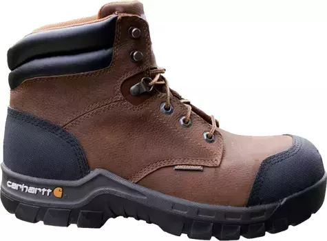 Мужские рабочие ботинки Carhartt Flex 6 дюймов с композитным носком, цвет Brown Oil Tanned