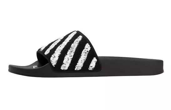 Шлепанцы мужские Off-White, черный / белый