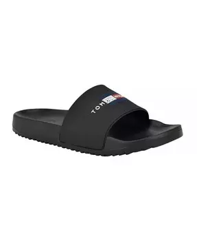 Мужские шлепанцы Rolfe Fashion для бассейна Tommy Hilfiger, черный