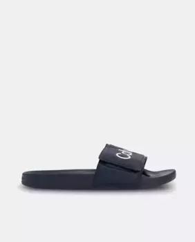 Мужские шлепанцы с логотипом Calvin Klein, тёмно-синий