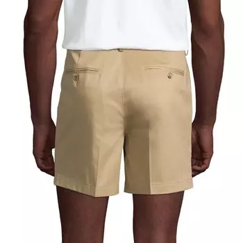 Мужские шорты чинос Lands End Comfort с талией шириной 6 дюймов и без глажки Lands' End