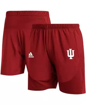 Мужские шорты для тренинга crimson indiana hoosiers 2021 sideline aeroready adidas
