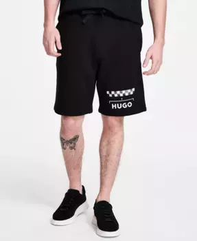 Мужские шорты Dortie Relaxed Fit с кулиской, длина 8-1/2" Hugo Boss, черный