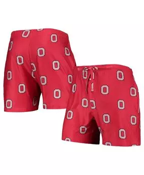 Мужские шорты scarlet ohio state buckeyes flagship с принтом по всей поверхности Concepts Sport