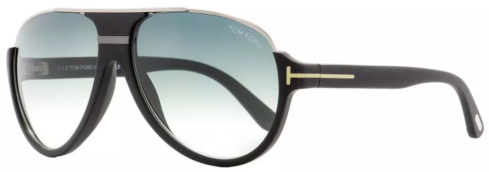 Мужские солнцезащитные очки Tom Ford TF334 Dimitry 02W Матово-черные/Рутений 59 мм