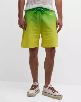 Мужские спортивные шорты с деграде Moschino, цвет Green Multi