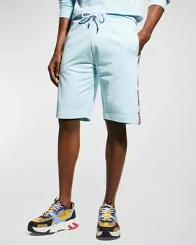 Мужские спортивные шорты с логотипом Moschino, цвет Light Blue