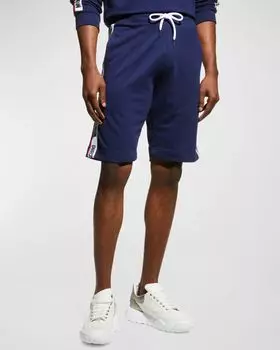 Мужские спортивные шорты с логотипом Moschino, цвет Blue