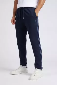 Мужские спортивные штаны классического кроя с полоской U.S. Polo Assn, синий