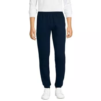 Мужские спортивные штаны Lands' End Serious Sweatpants на шнурке, цвет Radiant Navy