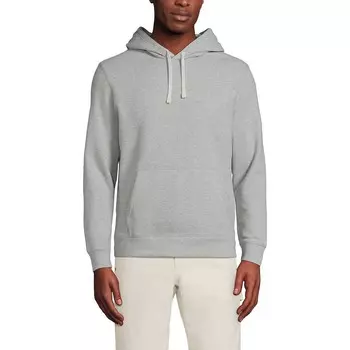 Мужские свитера Lands' End Serious, пуловер с капюшоном, цвет Gray Heather