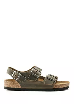 Мужские тапочки milano цвета хаки Birkenstock