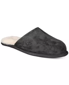 Мужские тапочки с потертостями UGG®, черный