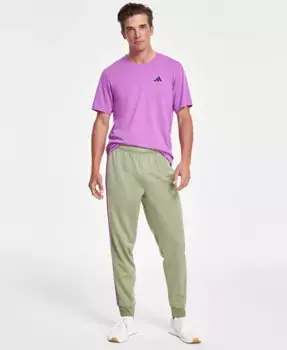 Мужские трикотажные джоггеры adidas, зеленый
