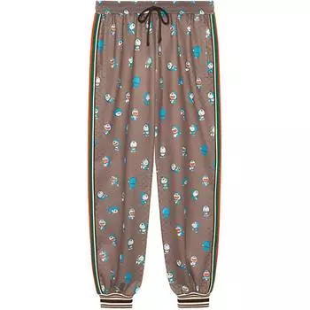Штаны спортивные мужские Doraemon x Gucci, бежевый