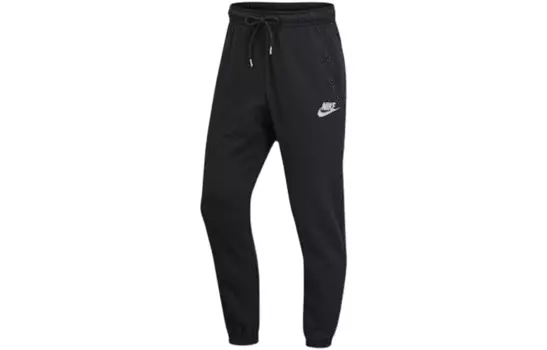 Мужские трикотажные спортивные штаны Nike, цвет Black