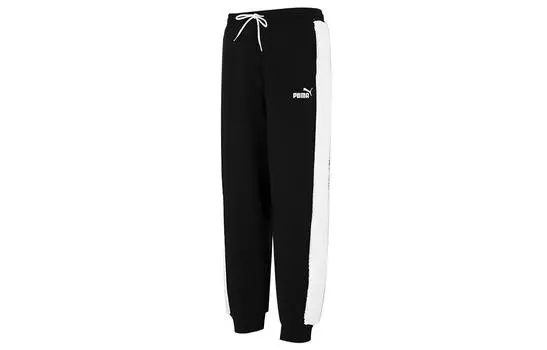 Мужские трикотажные спортивные штаны Puma, цвет Black