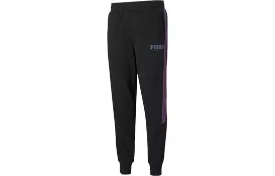 Мужские трикотажные спортивные штаны Puma, цвет Black