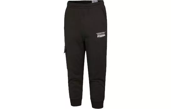 Мужские трикотажные спортивные штаны Puma, цвет Black