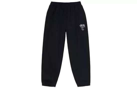 Мужские трикотажные спортивные штаны Stussy, цвет Black