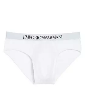 Мужские трусы Emporio Armani из хлопка стрейч, белый