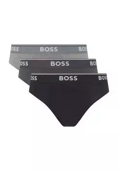 Мужские трусы из хлопка (3 пары) BOSS, цвет Open Grey