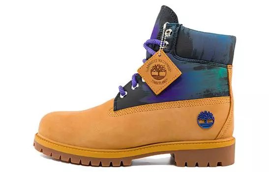 Ботинки Timberland Premium 6-Inch Blue Yellow Boots
