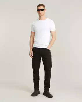 Мужские узкие брюки-карго прямого кроя G-Star Raw, черный