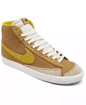 Мужские винтажные повседневные кроссовки Blazer Mid '77 от Finish Line Nike, желтый