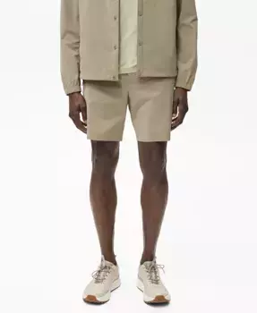 Мужские водоотталкивающие бермуды MANGO, коричневый/бежевый
