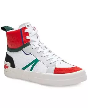 Мужские высокие кроссовки на шнуровке l004 Lacoste, мульти
